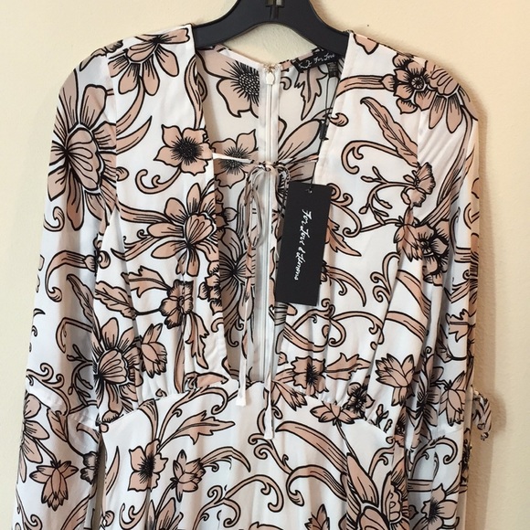 For Love & Lemons Ayla plunging floral minidress - Picture 6 of 8